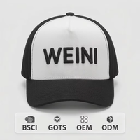 Cappellino da Baseball in Cotone a 6 Pannelli con Strisce, Regolabile, Logo Ricamato, Visiera Curva, per Sport all'Aperto, Stile Papà