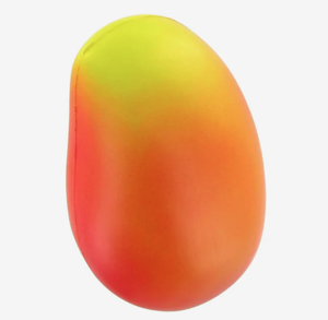 Vente en gros de balles anti-stress en mousse PU en forme de mangue personnalisées pour les enfants de 5 à 7 ans, jouet anti-stress - Product Image 3