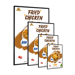 Tùy chỉnh <span class=keywords><strong>Led</strong></span> Poster khung <span class=keywords><strong>Backlit</strong></span> Movie Poster khung treo tường sáng siêu-mỏng <span class=keywords><strong>Led</strong></span> khung hình cho nhà hàng menu cửa hàng - Product Image 4