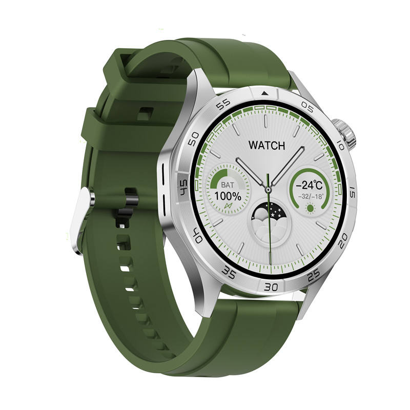 เงิน + ซิลิโคนสีเขียว