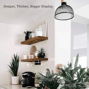 <strong>Bathroom</strong> Floating Shelves <strong>for</strong> Wall Mounted Shelf Over Toilet Farmhouse Home Decor Display <strong>Shelving</strong> <strong>Small</strong> 16 Inch of 2, - Product Image 2