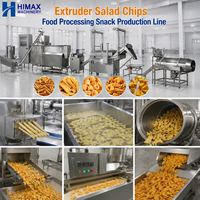 Machine industrielle de friture de snacks, extrudeuse automatique de chips de maïs et de bugles, ligne de production de transformation alimentaire