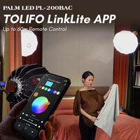 TOLIFO PL-200B AC 100-240V 200W Lumière vidéo LED bicolore de taille compacte COB à sortie continue pour studio photo