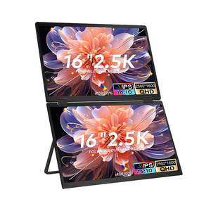16 Inch Laptop <b>Screen</b> Extender Portable 2.5K LCD/LED Display IPS <b>Folding</b> Dual Monitor <b>Screen</b> Extension for Laptops - Product Image 4