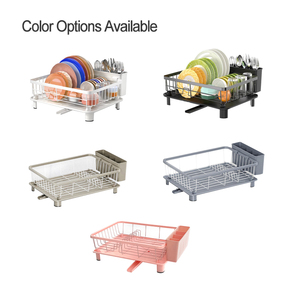 Khô giá thép dây lưới thép mở rộng món ăn lưu trữ giá món ăn drainer nhà bếp món ăn khô giá - Product Image 3