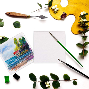 Peinture <span class=keywords><strong>d</strong></span>'<span class=keywords><strong>art</strong></span> abstrait moderne, création numérique sur toile blanche, impression Fangtai FT-5, qualité <span class=keywords><strong>galerie</strong></span>, tendue et prête à l'emploi - Product Image 3