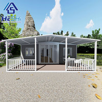 Vente directe 40Ft 20Ft Préfabriqué Mobile Granny Plat Extensible Conteneur Maison 2 Chambre Préfabriqué Expédition Portable Maison