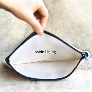 Personalized Eco Friendly Custom Cotton Makeup Cosmetic Zipper Pouch Reusable <b>Plain</b> Cotton <b>Canvas</b> Bag With Logo - Product Image 5