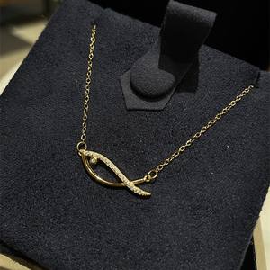 Collar de Plata de Ley S925 con Colgante de Gota de Agua Elegante y Borla de Diamantes Flotantes, Colgantes de Circonitas Apiladas - Product Image 1