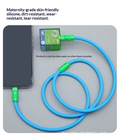 Câble de charge rapide USB Type-C vers Type-C 3A certifié MFI PD240W avec conducteur en silicone et métal pour iPhone 13-17 et appareils Android (en boîte)