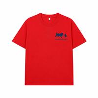 T-shirt personnalisé brodé pour hôpital vétérinaire avec logo silhouette chien et chat pour l'uniforme du personnel de réception
