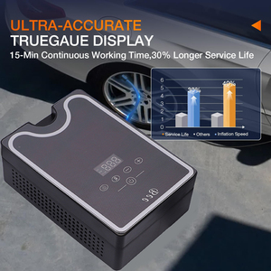 Máy bơm hơi điện xe đạp gắn trên xe, điện áp <span class=keywords><strong>12V</strong></span>, 25L/phút, 3-120psi, máy nén khí di động kỹ thuật số, bơm lốp ô tô - Product Image 4