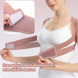 Correcteur de posture réglable à boucles auto-agrippantes avec support en X pour redresser le dos et corriger la cyphose - Product Image 2