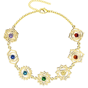 Colgante Tarra Idol de acero chapado en oro con serpiente de estilo moderno vintage y cadena de eslabones para regalo con piedra principal de perla de diamante - Product Image 1