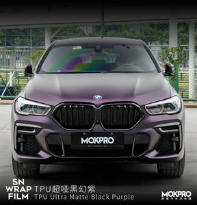 Film vinyle pour voiture de la série MOkpro Matte, technologie Air Release, TPU ultra mat noir/violet, film de protection PPF changeant de couleur - Product Image 3