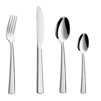 Ensemble de couverts de luxe en acier inoxydable, manche carré, finition miroir PVD, qualité alimentaire, épais et robuste, design moderne
