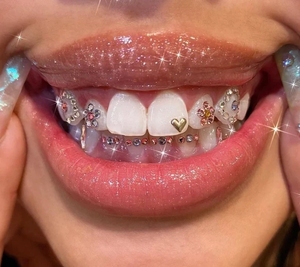 Pierre <span class=keywords><strong>dentaire</strong></span> en or 18k, 2.0mm, Kit de <span class=keywords><strong>colle</strong></span>, cristal, pierre <span class=keywords><strong>dentaire</strong></span> orale, ornements, ensemble de pâte, bijoux - Product Image 4