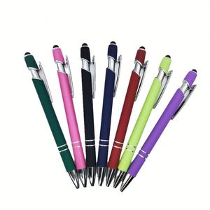 Bolígrafos Promocionales 04 con Logotipo Impreso, Bolígrafo de Metal Personalizado con Punta Táctil, Regalo Publicitario, Bolígrafos con Logotipo Personalizado y Empuñadura de Goma - Product Image 1