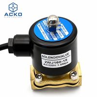 Válvula Solenoide de Diafragma de Ahorro Energético 2WJ160-15 Mantiene 50°C de Temperatura Constante Sin Sobrecalentamiento Válvula de Agua de Latón PN10 1/2" IP65