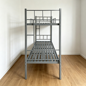 Lits superposés modernes en métal pour usage commercial, taille double, structure en fer, extensibles, durables, avec revêtement en velours, pour adultes, lits de dortoir - Product Image 3