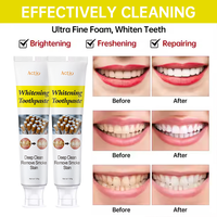 Dentifrice blanchissant à base de plantes pour la sensibilité, élimine efficacement les taches de surface causées par le café, le thé et le vin