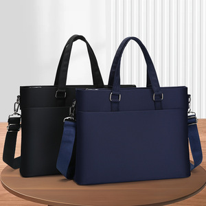 Maletín para Portátil Oxford Personalizado, Impermeable, Carpeta Suave, Bolsa de Conferencia Portátil, Bolso de Mano Unisex para Negocios - Product Image 1