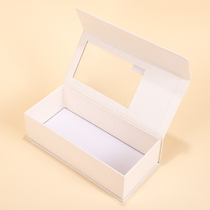 Factory Direct Sales Rigid <b>Magnetic</b> Closure Gift <b>Box</b> with Window and Embossing for Holiday Gifts - Product Image 4