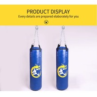 Sac de frappe de boxe, sac de frappe suspendu pour l'entraînement, sac de frappe en PU pour la boxe, sac creux