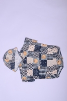 GA-28 Vente en gros Combinaison à capuche pour bébé fille, automne, boutons pression, manches courtes, polyester/coton biologique, style Europe & Amérique