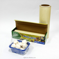 Film alimentaire transparent en PVC, film étirable, rouleau jumbo, idéal pour l'emballage des aliments frais, film alimentaire transparent de qualité supérieure