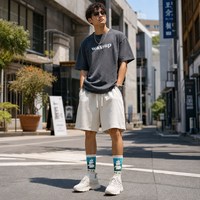 Chaussettes personnalisées avec logo, chaussettes en coton à motifs personnalisés pour hommes et femmes