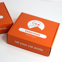 Boîte d'emballage postale en carton ondulé personnalisée, logo de la marque, impression recto-verso, bande adhésive à déchirer, pelliculage mat