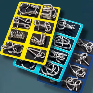 Juego de 8 Rompecabezas de Alambre Metálico de Alta Calidad, Juguetes de Desbloqueo, Rompecabezas de Metal para Niños, Regalo para Fiestas - Product Image 3
