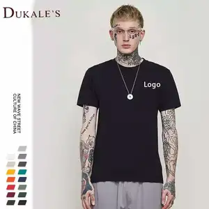 Dukale's Premium Stock T-Shirt 100% Combed Cotton Coloured tshirt Men's Black Men's T-shirt Short Sleeve 180 gsm Men Tshirt