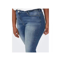 Jean Droit Femme de Haute Qualité Coupe Droite en Denim Respirant Décontracté Uni Confort Quotidien Adaptable Streetwear Foncé