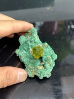 Spécimen minéral naturel Heulandite verte, cristal brut, collection, décoration, Autunite, Calcouranite, minéraux fluorescents