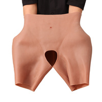 Culotte Rembourrée Silicone Naturel Hommes Femmes Gaines Épaissies Sexy Fesses Hanches Maintien Amélioré Sous-vêtements avec Coussinets Élastiques pour Cosplay et Fêtes