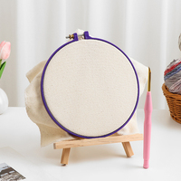 Cerceau à broder réglable en plastique imitation bambou, fait main, outil de point de croix DIY, accessoires de broderie