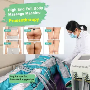 Pressothérapie professionnelle perte de poids équipement de beauté pression d'air Presoterapia Compression masseur de jambes complet du corps