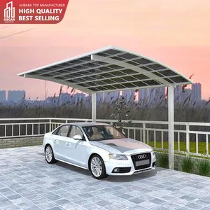 Rts-Nieuw Ontwerp Prefab Aluminium Frame Carport Ontwerpen Mobiele Metalen Moderne Draagbare Schuren Carport
