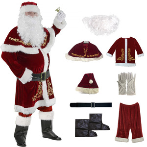 Ropa Navideña para Hombre Talla Grande M-6XL, Disfraz de Papá Noel, Traje Navideño Estampado, Disfraz de Cosplay - Product Image 1