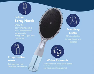 Cepillo de Pelo Portátil con Spray 2 en 1 Más Vendido, Herramienta de Cuidado Capilar con Cojín de Aire <span class=keywords><strong>para</strong></span> Masaje, Venta al por Mayor Transfronteriza - Product Image 2