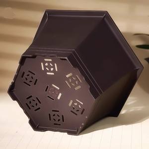 Pots de bonsaï hexagonaux classiques en <span class=keywords><strong>plastique</strong></span> de 15.8cm pour la <span class=keywords><strong>culture</strong></span> de petits arbres - Product Image 3