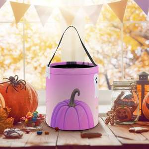 ถุงใส่ลูกกวาดลายฮาโลวีนสีชมพูและม่วงจากประเทศจีนสำหรับปาร์ตี้วันหยุดและของหวาน - Product Image 5