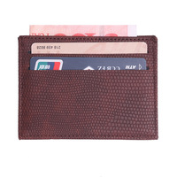 Dompet Kartu Bisnis Mini Mewah Pria, Tempat Kartu Kredit Tanpa Penutup