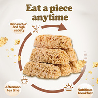 OEM personalizado de fábrica al por mayor original de avena leche Chocolate Crujiente galletas palo sólido barra de caramelo con sabor dulce para merienda