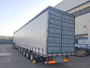 Panel de lona de PVC para semirremolque, cortina de lona deslizante de acero con toldo para camiones, furgonetas y remolques de tractor - Product Image 5