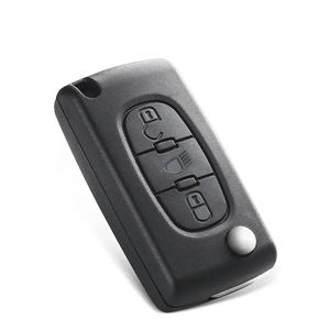 Clé <span class=keywords><strong>de</strong></span> télécommande à 3 boutons pour Citr0en, <span class=keywords><strong>Peugeot</strong></span>, <span class=keywords><strong>coque</strong></span> <span class=keywords><strong>de</strong></span> clé <span class=keywords><strong>de</strong></span> voiture avec puce FSK 433MHz ID46 PCF7941, lame HU83 (CE0523) - Product Image 4