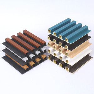 Panneau de bois décoratif en fibre de bambou pour revêtement intérieur en bois rainuré PVC cannelé WPC Panneaux muraux - Product Image 6