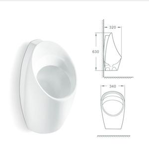 BF32226 Urinario portátil de cerámica moderno para hombres Conveniente e higiénico con mango para exteriores para hoteles y hospitales - Product Image 1